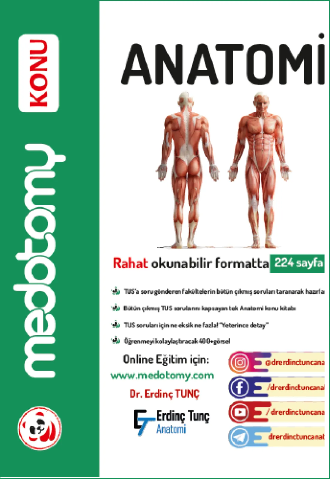 Medotomy Anatomi Konu Kitabı / Erdinç Tunç