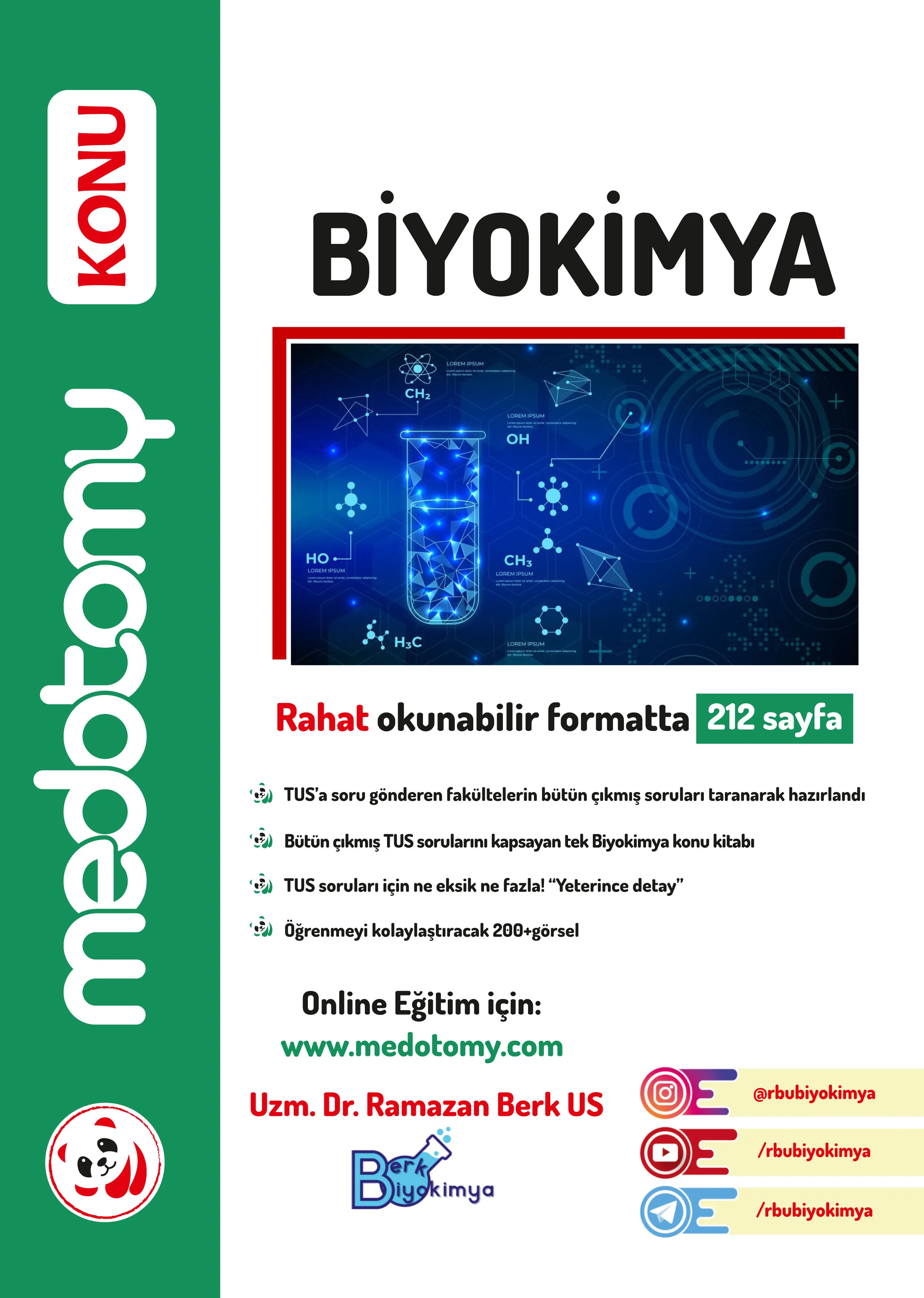 Medotomy Biyokimya Konu Kitabı / Berk Us